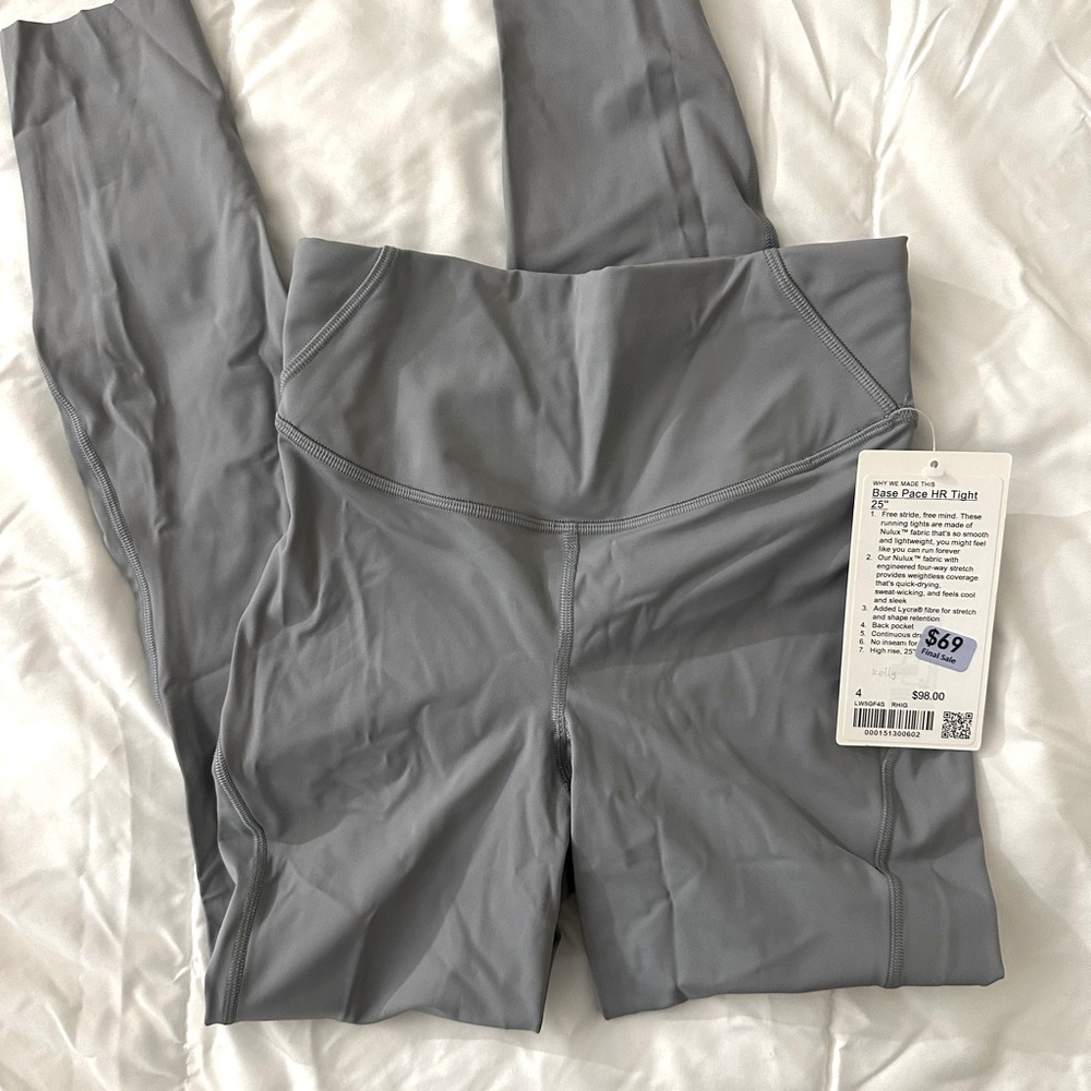 NWT LULULEMON base pace high rise tight legging 25”